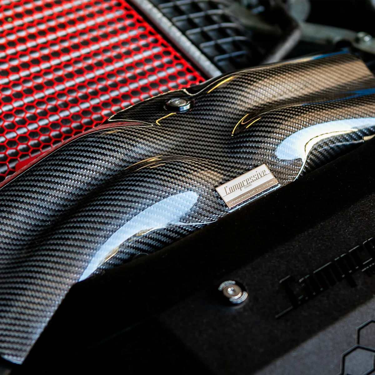 Compressive Tuning EngineArt Carbon Fiber Manifold Cover - 2014-2018 Subaru Forester, 2015-2021 Subaru WRX