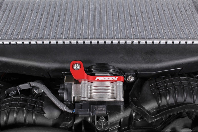 PERRIN TMIC Bracket - Red 2022-2025 Subaru WRX / 2019-2025 Ascent / 2020-2025 Outback & Legacy Turbo