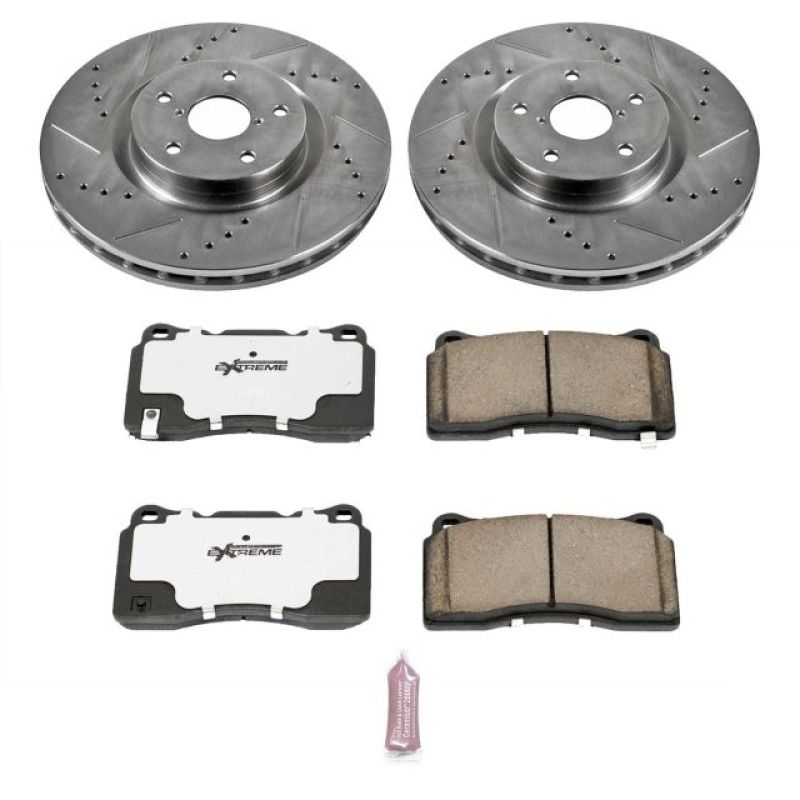 Power Stop Front Z26 Street Warrior Brake Kit - 2005-2014 Subaru Impreza