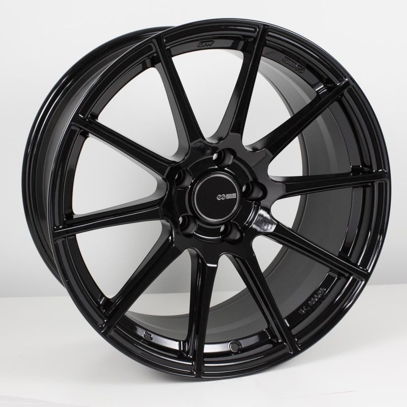 Enkei TS10 17x9 5x114.3 35mm Offset 72.6mm Bore Black Wheel - 2005-2007 Subaru STI