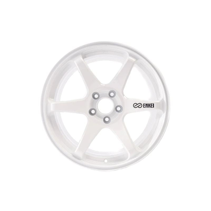 Enkei T6R 18x9.5 38mm Offset 5x114.3 Bolt Pattern 72.6 Bore - Vanquish White (Single Wheel)