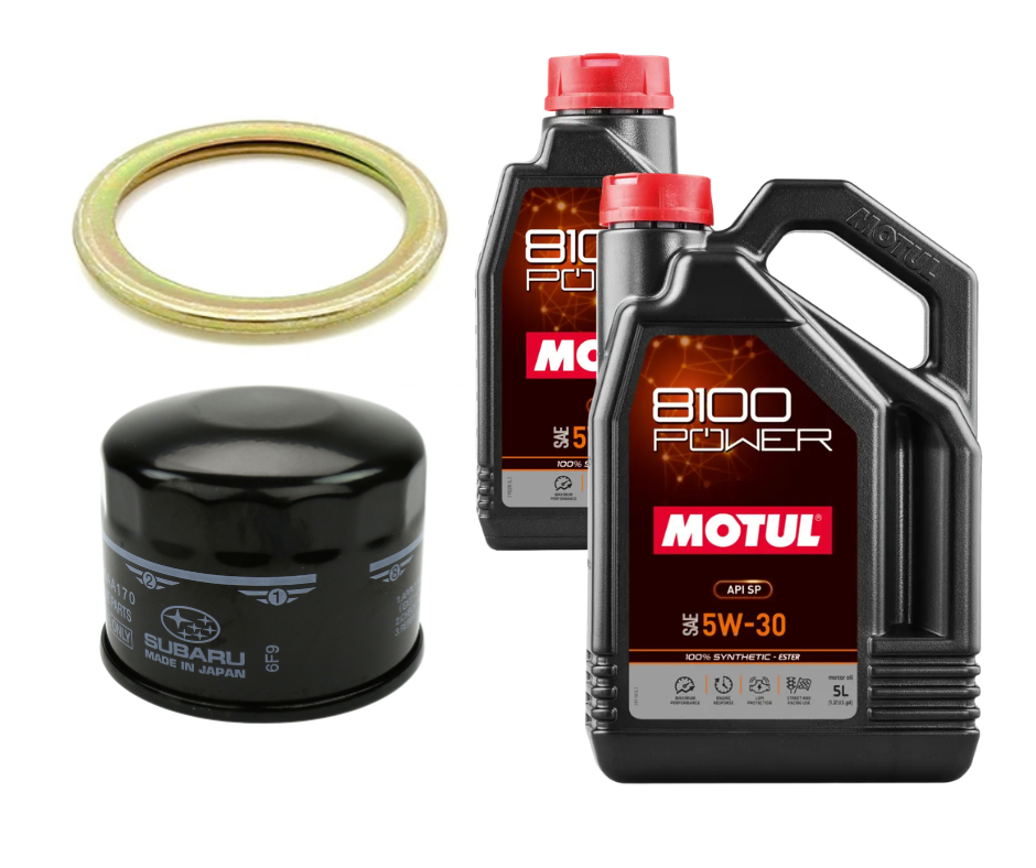 Motul 8100 Power Oil Change Kit, 5W30 - 2015-2021 Subaru WRX