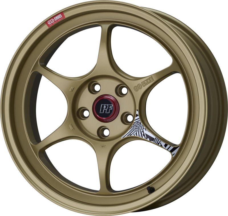 Enkei PF06 18x9.5 5x114.3 40mm Offset 75mm Bore - Gold (Single Wheel)
