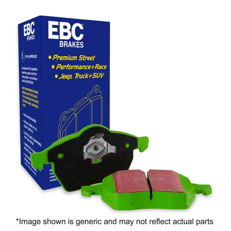 EBC Greenstuff 2000 Series Rear Brake Pads - 2015-2026 Subaru WRX (With Eyesite/Electric Parking Brake)