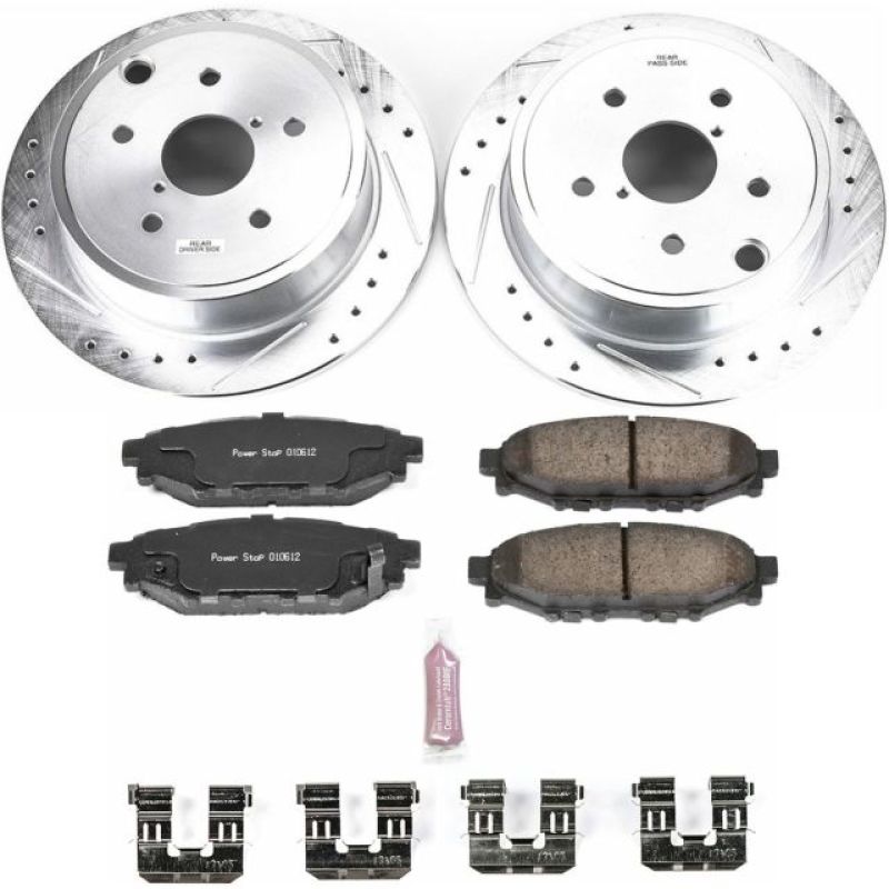 Power Stop Rear Z23 Evolution Sport Brake Kit - 2015-2021 Subaru WRX
