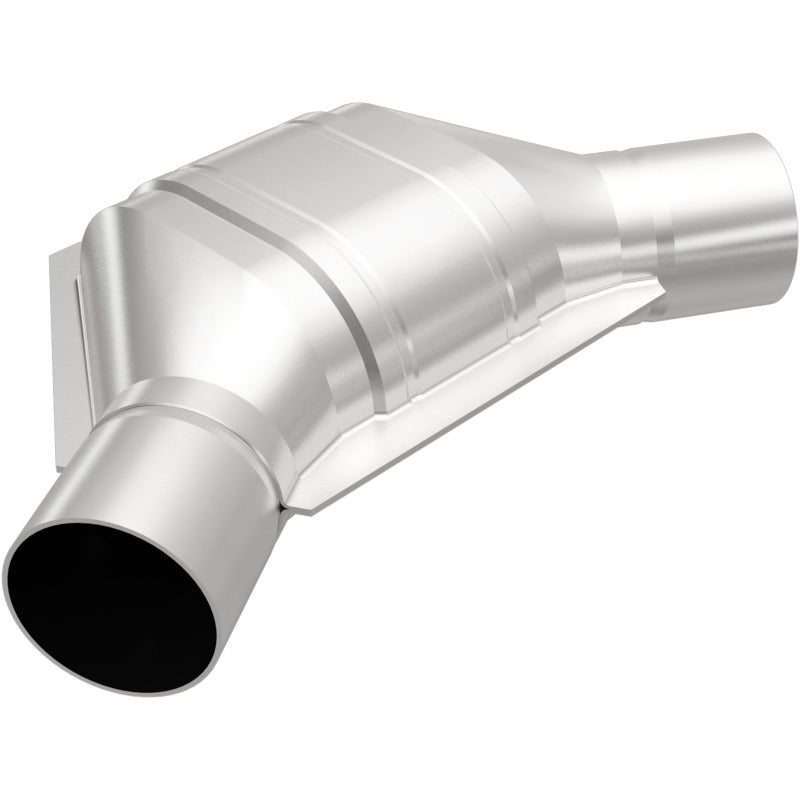 MagnaFlow California Grade CARB Compliant Direct-Fit Catalytic Converter - Universal 2.25 Angled In/Out Front CA