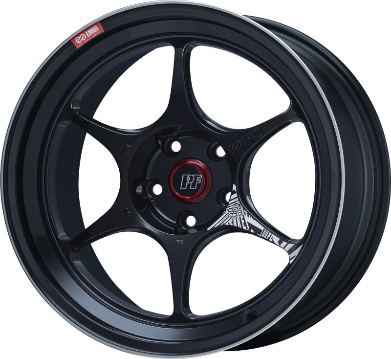 Enkei PF06 18x9.5 5x114.3 40mm Offset 75mm Bore - Black Machined (Single Wheel)