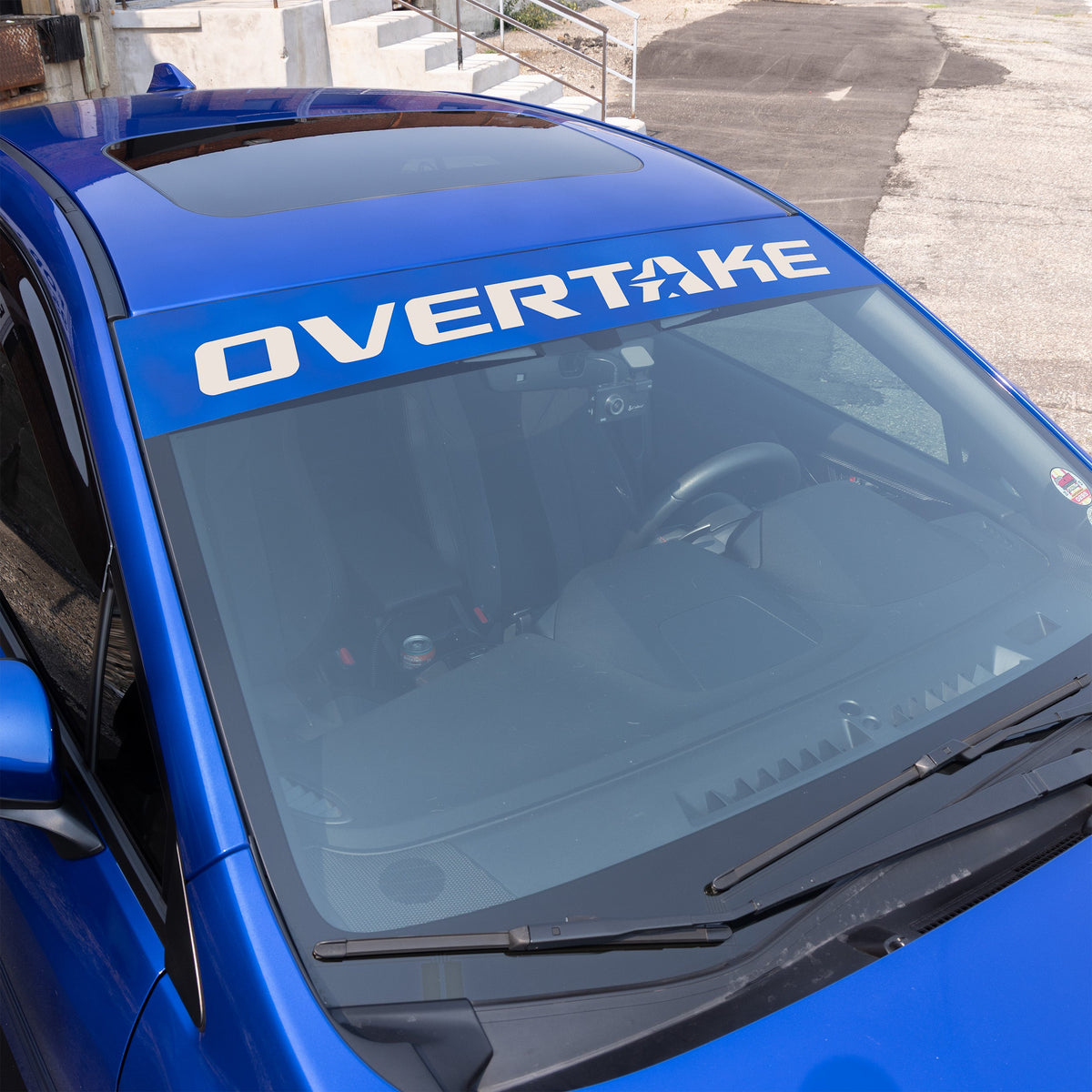 OVERTAKE Windshield Banner - Ships FREE!