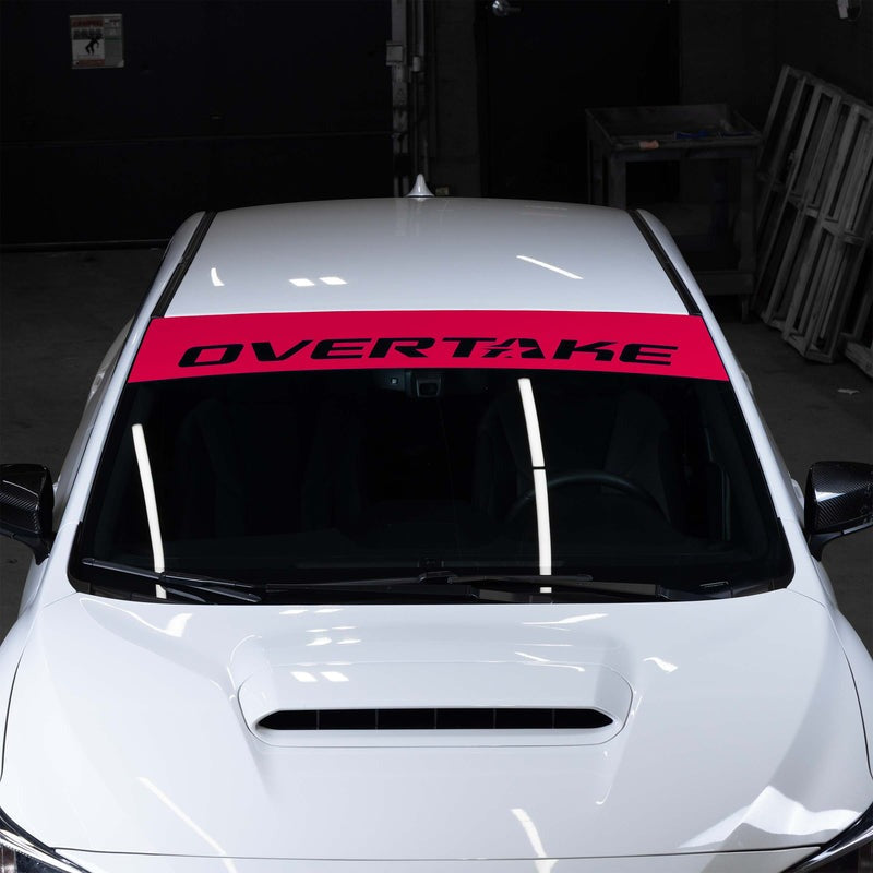 Overtake Windshield Banner (Blue) - 2002+ Subaru Models