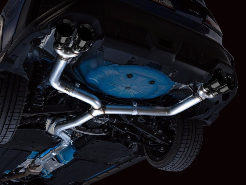 AWE Track Edition Cat-Back Exhaust (Diamond Black Tips) - 2022-2024 Subaru WRX