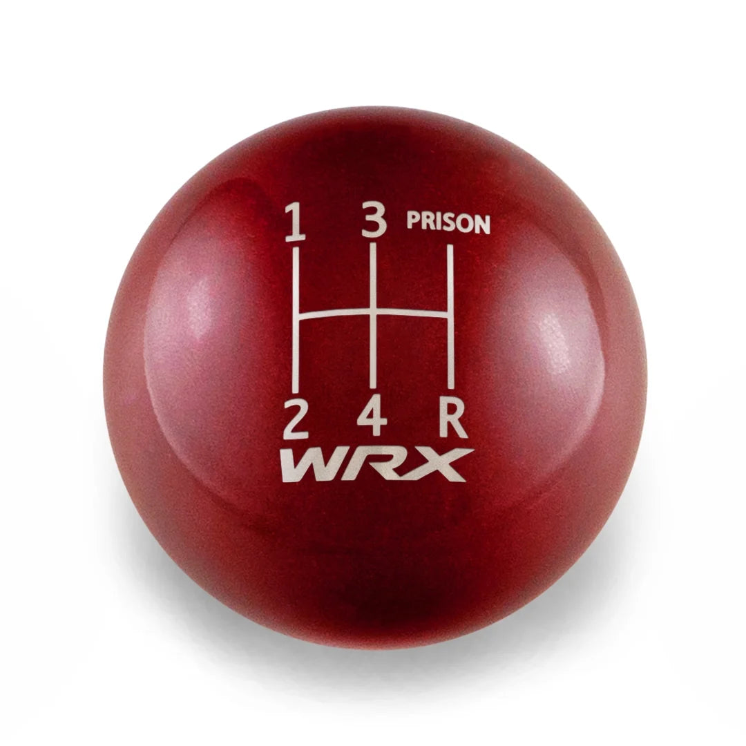 Billetworkz Weighted Shift Knob - 5 Speed WRX Jail-Prison Engraving - Subaru WRX