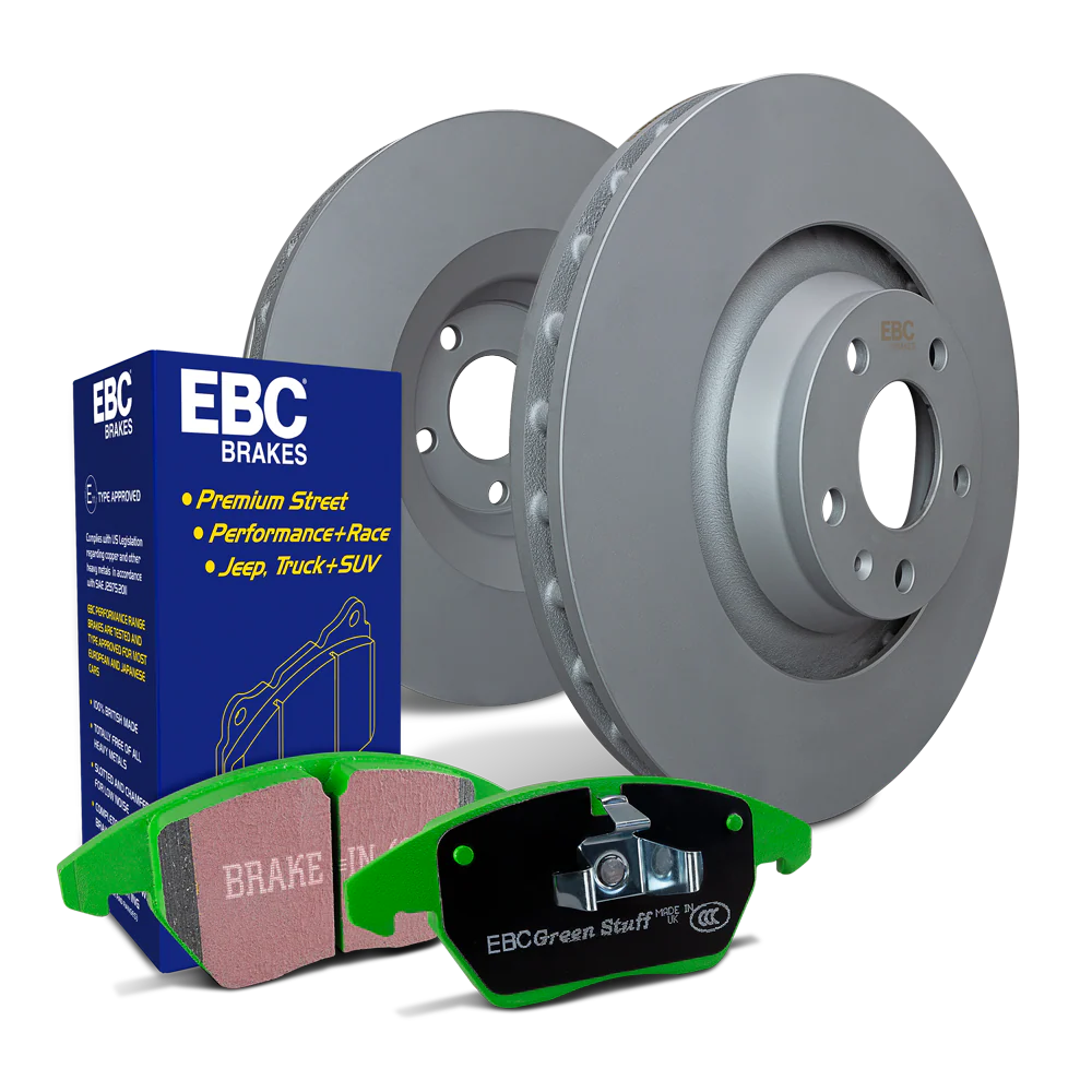 EBC S11K Greenstuff Pad and Plain Rotor Rear Kit - 2022-2026 Subaru WRX VB (Manual Parking Brake)