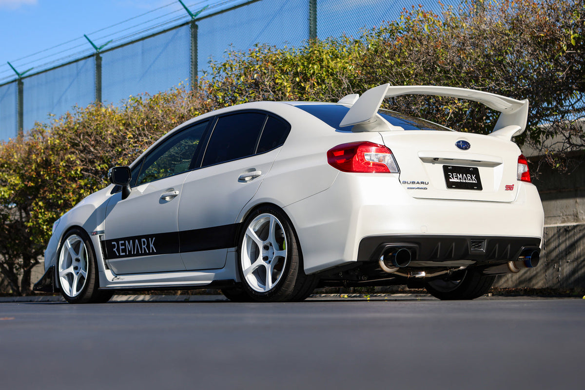 Remark Cat-Back Dual Exhaust - R1-Spec Stainless (Non-Resonated) - 2015-2021 Subaru WRX/STI (VA)