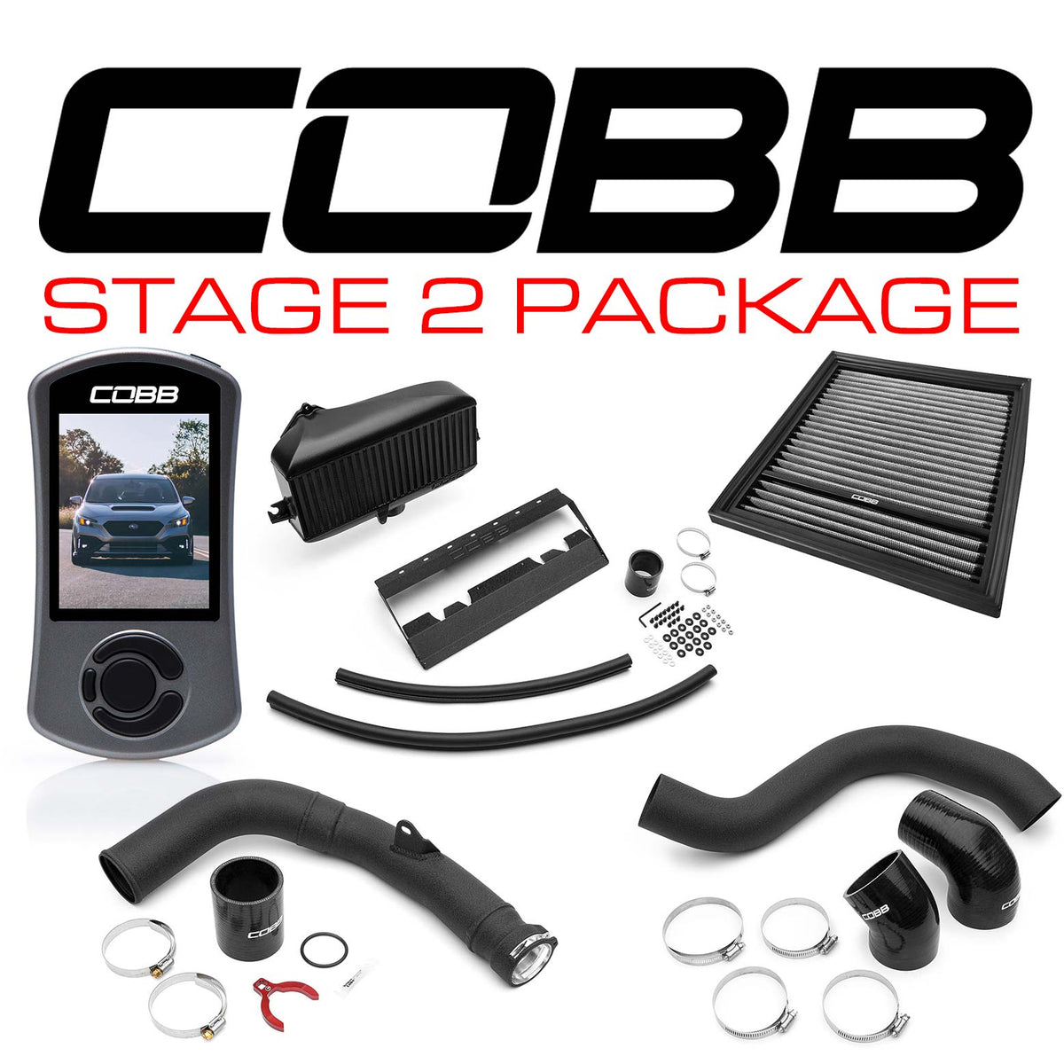 Cobb Stage 2 Power Package - Black - 2022-2026 Subaru WRX