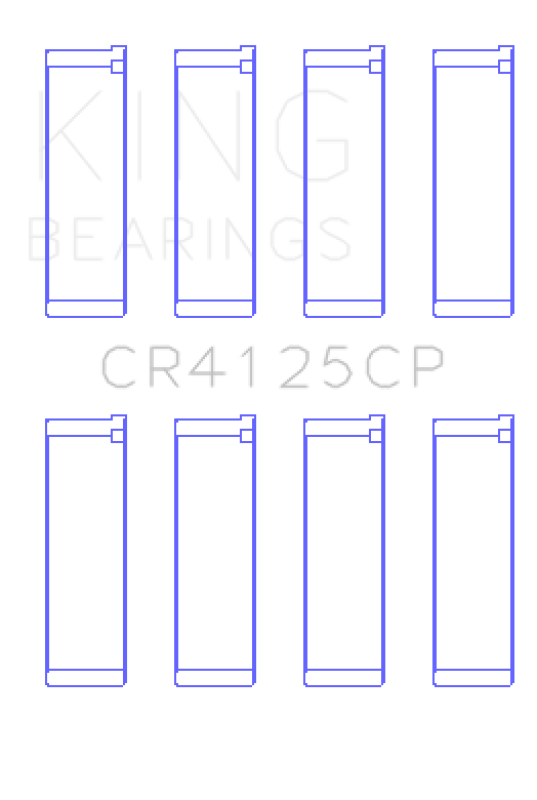 King Engine Bearings (0.75 Oversized) Performance Rod Bearing - Set of 4 - Subaru EJ Models (inc. 2002-2014 WRX / 2004-2021 STI)