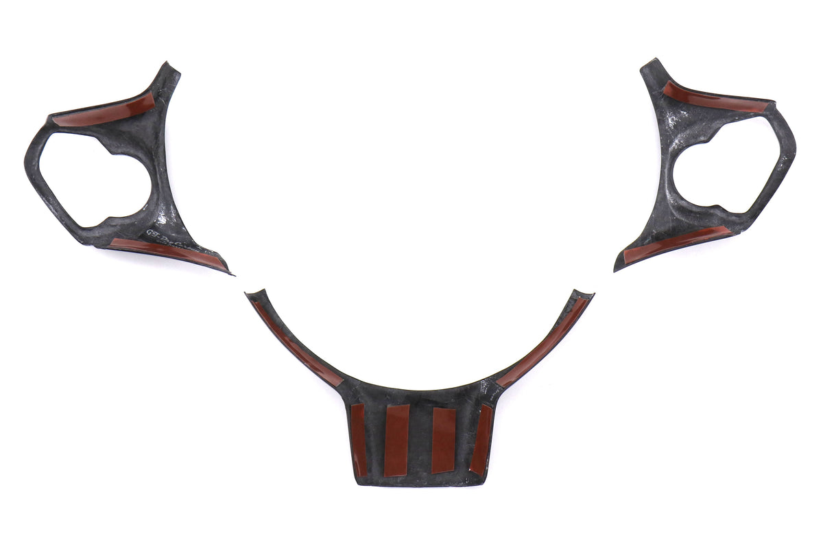 OLM LE Dry Carbon Fiber Steering Wheel Covers - 2017-2024 Subaru BRZ / Toyota GR86