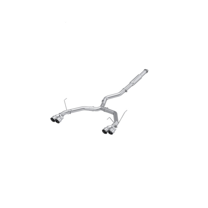 MBRP 3in Race Profile Cat-Back - Dual Split Rear Quad Tips - 2022-2026 Subaru WRX