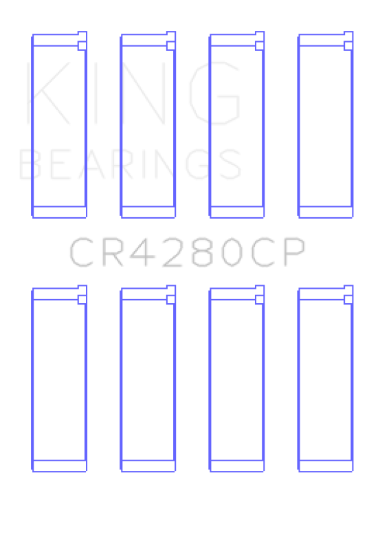 King Engine Bearings (Size +0.50mm) Connecting Rod Bearing Set - Subaru EJ Models (inc. 2002-2014 WRX / 2004-2021 STI)