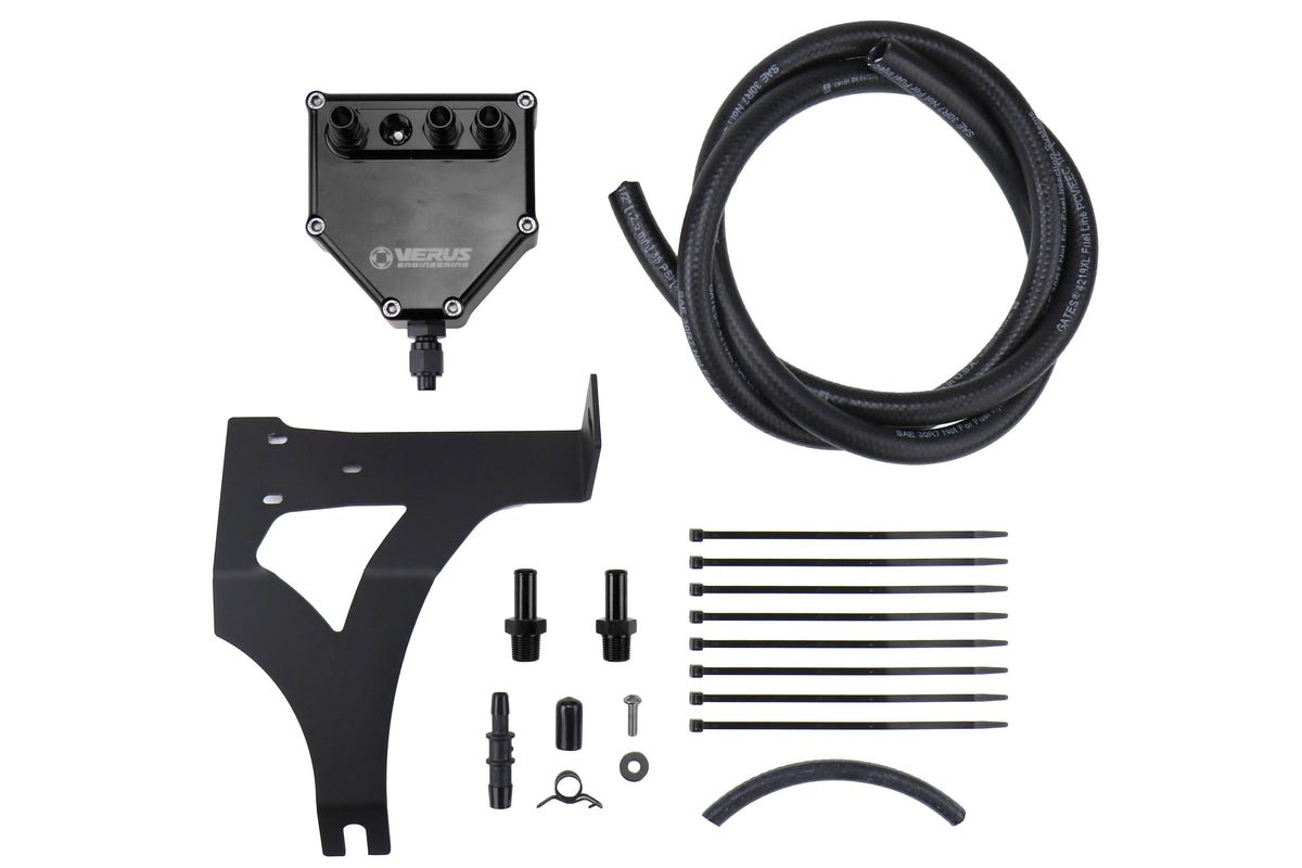 VERA0002A-BLK Dual Air Oil Separator, Multi-Stage Filtering - 2013+ FT86-Black,