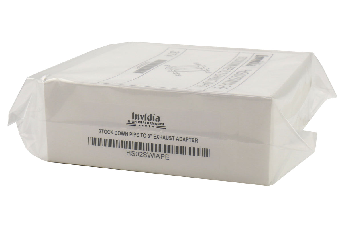 INVHS02SWIAPE Invidia Stock Downpipe to 3in Exhaust Adapter,