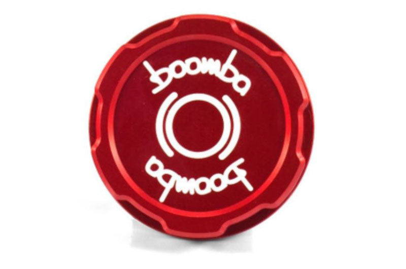 BBA031010110200 Boomba Racing Brake Reservoir Cover Cap Red - 2015+ Subaru WRX/STI,