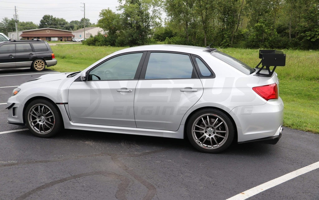 VERA0229A-CRB - Verus Engineering UCW Rear Wing Kit w/ Carbon Endplates - 2011-2014 Subaru WRX/STI Sedan,