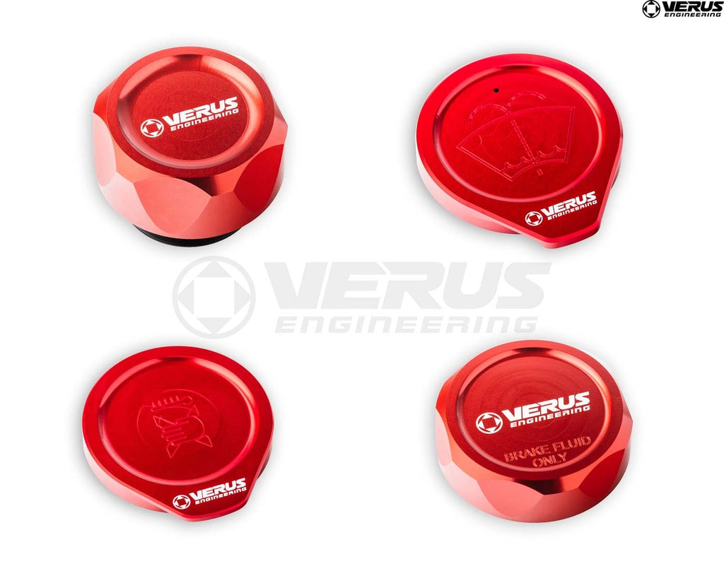 Verus Engineering EngineBayCapKit Red 2008-2021 Subaru WRX / STI