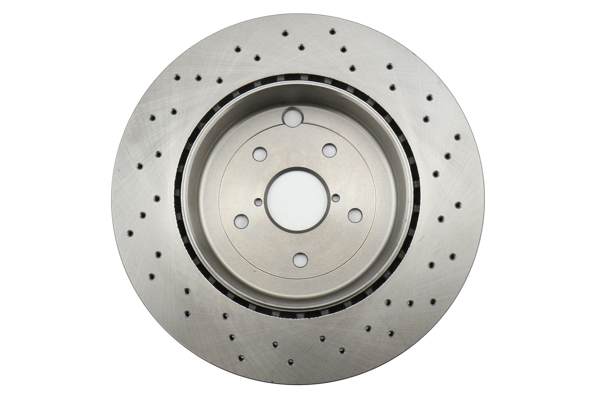 Centric Premium OE Style Drilled Rear Brake Rotor Pair - 2018-2021 Subaru STI