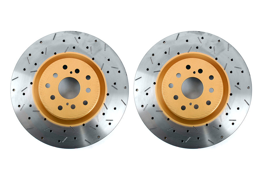 DBB4654XS-GRP DBA 4000 Series Drilled/Slotted Rotor Pair Front - 2004-2017 Subaru STI,