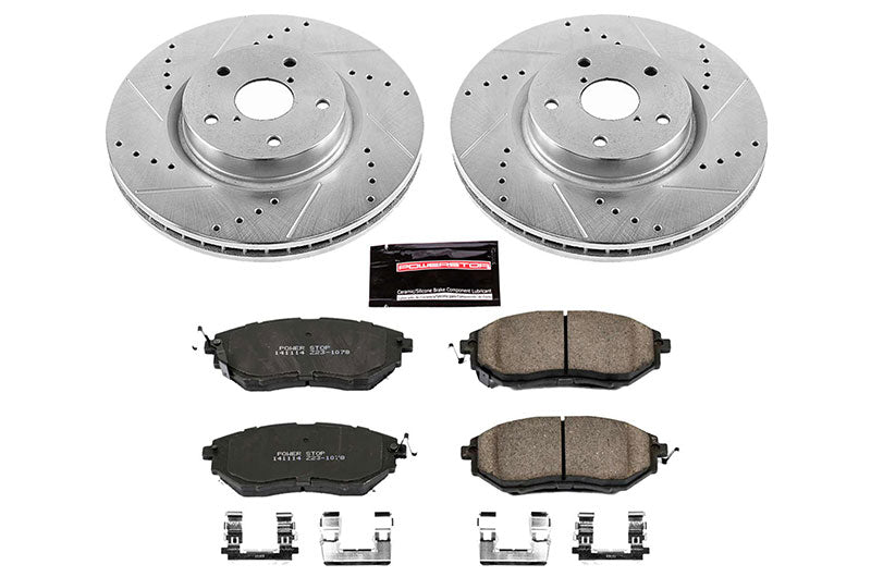 POWK4603 Power Stop Z23 Evolution Sport Brake Upgrade Kit (Front) - 2015-2021 Subaru WRX,