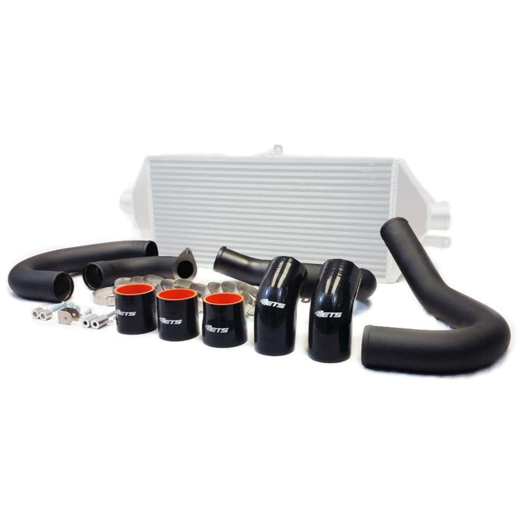 ETS200-40-ICP-002 ETS Front Mount Intercooler Piping Kit - 2015-2018 WRX-Wrinkle Black - Stainless Steel-TiAL BOV-Stock,