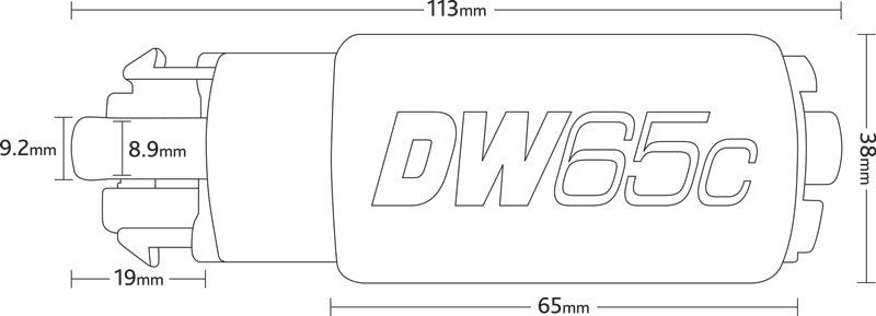 DET9-652-1008 DeatschWerks DW65C Series Fuel Pump w/ Install Kit - 2015+ STI,