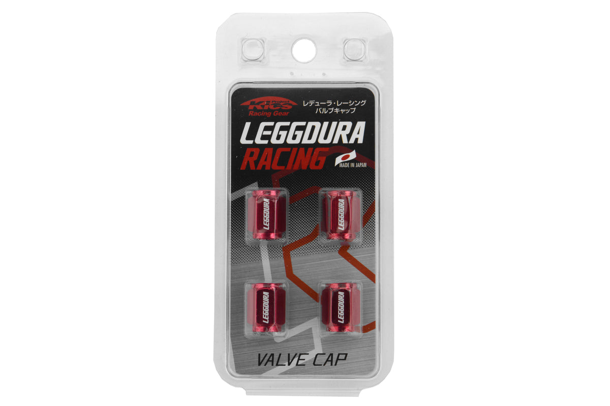 KICWCKIVR Project Kics Leggdura Valve Cap Set - Universal-Red,