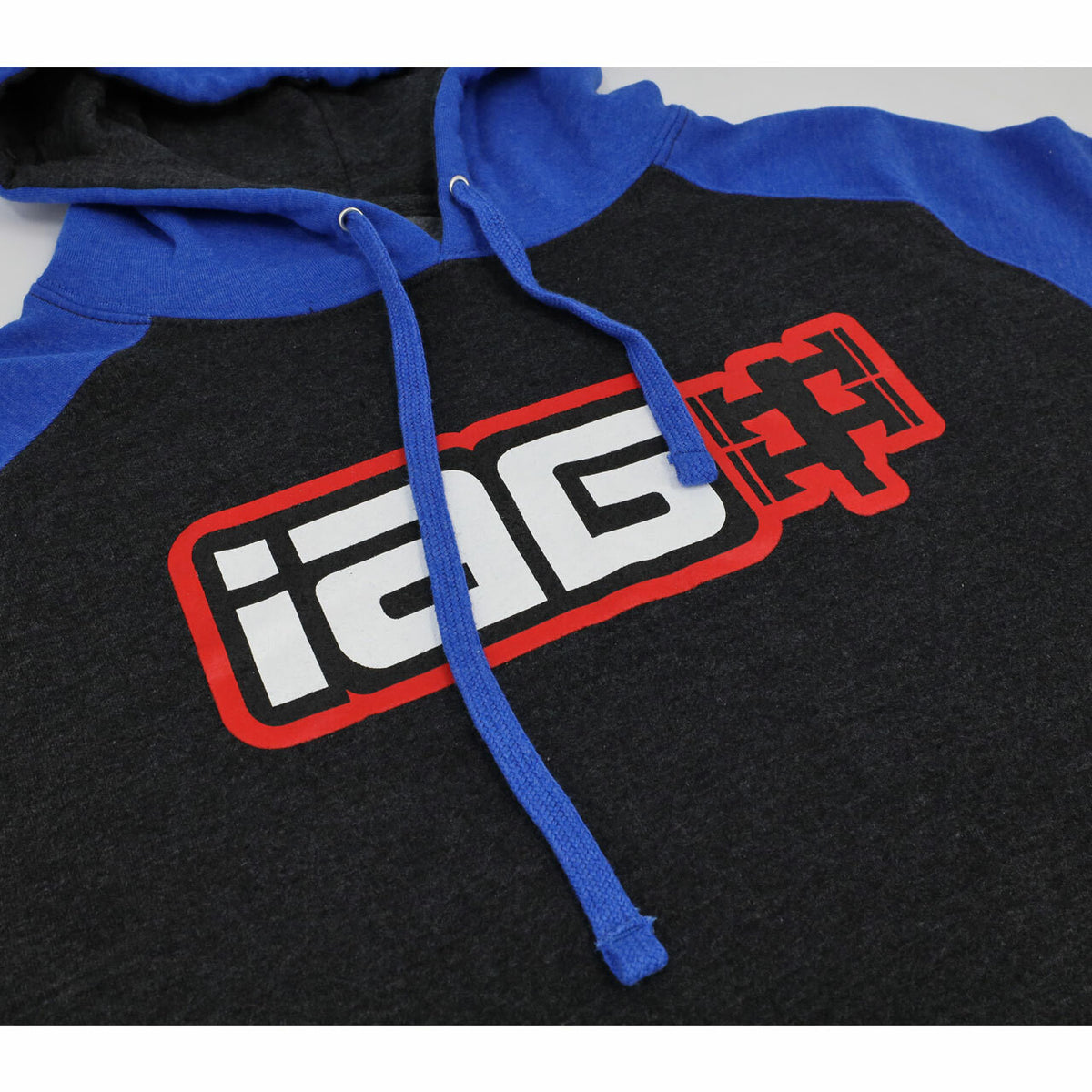 IAGIAG-APP-2081BKBLS IAG Performance IAG Boxer Logo Hoodie / Black and Blue / Size - S,