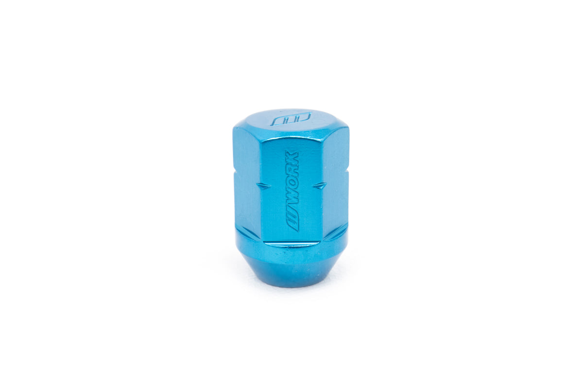 WORWRSM12X1.25BC Work Wheels RS Close End Lug Nuts - 2015+ WRX / 2015+ STI / 2013+ FT86 / 2014+ FORESTER-Blue,