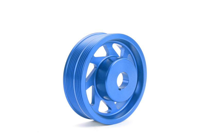 PERPSP-ENG-102BL PERRIN Lightweight Crank Pulley w/o AC Blue - Subaru Models (inc. 2002+ WRX / STI),