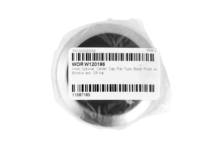 Work Wheels Emotion Center Cap Black Flat Type - Universal