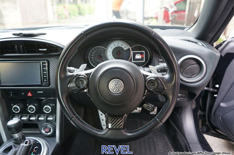 TAN1TR4GT0BS01 Revel GT Dry Carbon Steering Wheel Cover Inserts 3PC - 2017-2020 BRZ / 86,