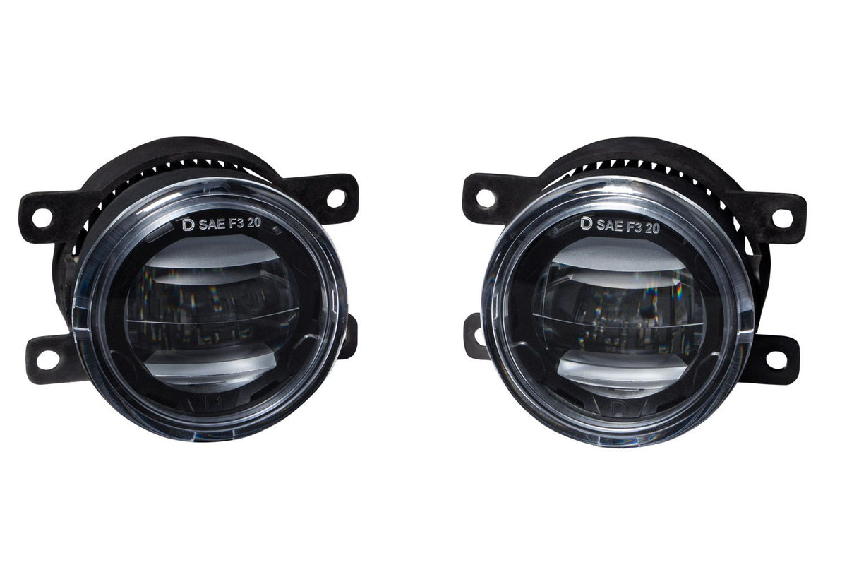 Diode Dynamics Elite Foglamp Type A (Non-Modular) - White (Set of 2) - Subaru/Ford Models (Inc. 2015-2021 WRX /STI, Ranger, Bronco, Mustang)