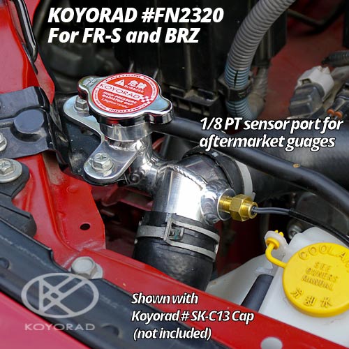 KOYFN2320 Koyorad All Aluminum Radiator Filler Neck - 2013+ FR-S / BRZ / 86,
