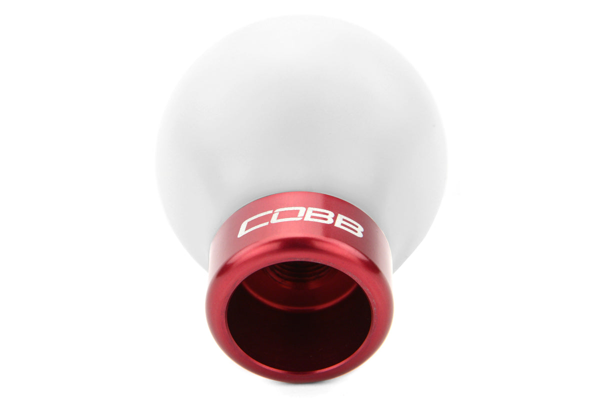 COB213350-W-RD COBB Subaru 6 Speed Knob - 2015+ WRX / 2015+ STI / 2013+ BRZ-White-Red,