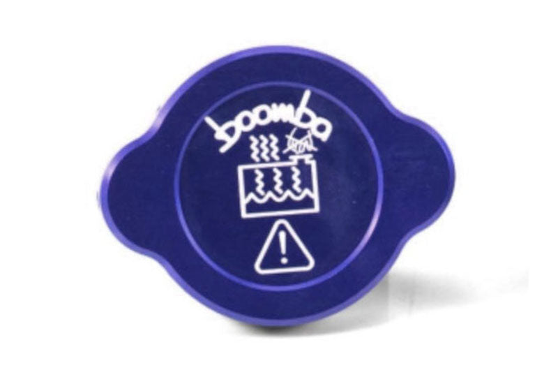 BBA031020110300 Boomba Racing Radiator Reservoir Cover Cap Blue - 2015+ Subaru WRX/ STI,