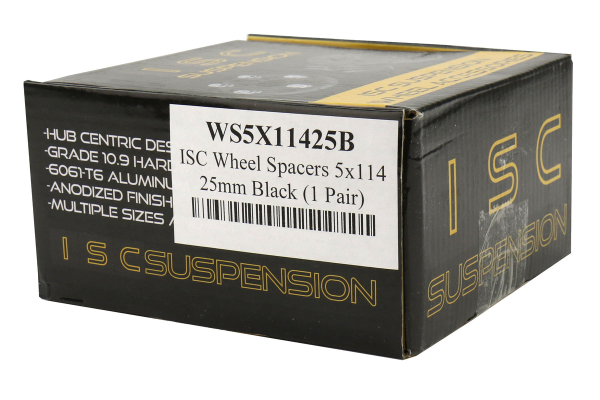ISCWS5X11425B ISC 5x114 Wheel Spacers (15mm and 25mm) - 2015+ WRX / 2015+ STI-25mm,