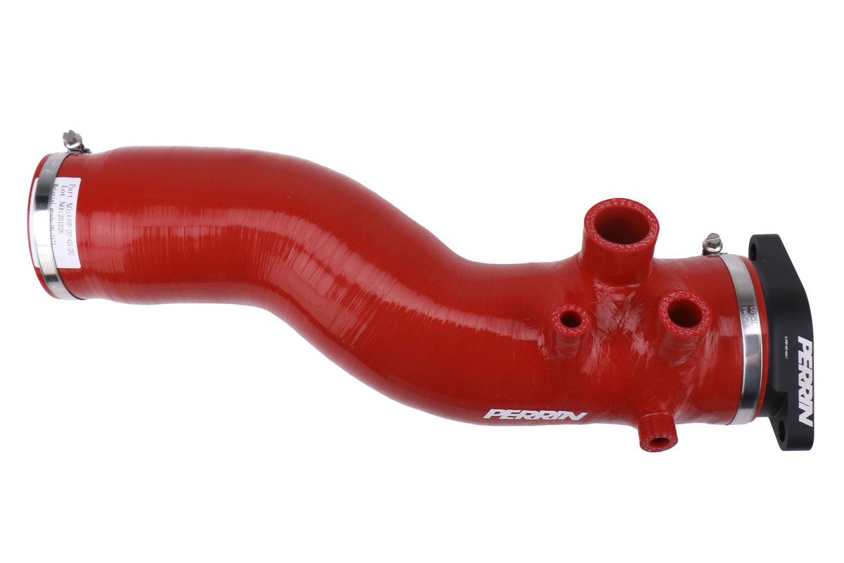 PERPSP-INT-424RD Perrin 3.0" Turbo Inlet Hose With Nozzle - 2015-2018 WRX-Red,