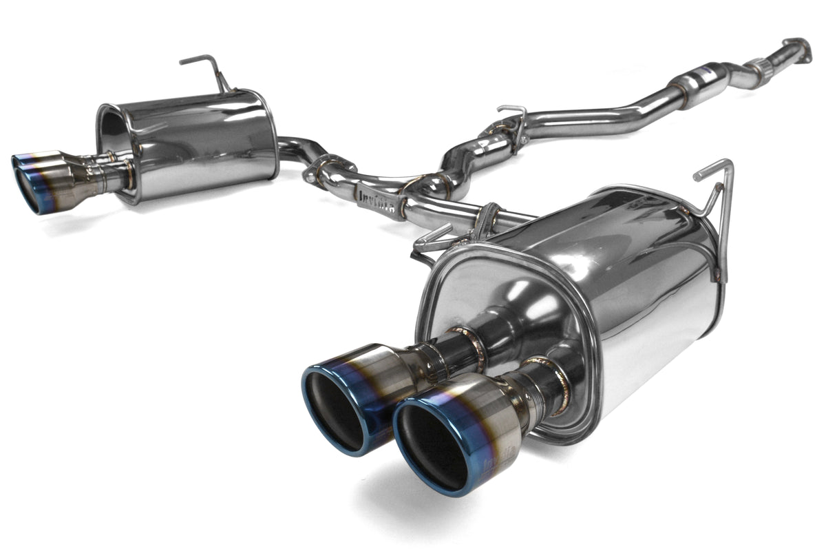 INVHS22WRXG3T Invidia Q300 Titanium Burnt Quad Tip Cat-Back Exhaust - 2022+ Subaru WRX,