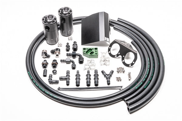 RAD20-0608-FL Radium Engineering Dual Fluid Lock Catch Can Kit,