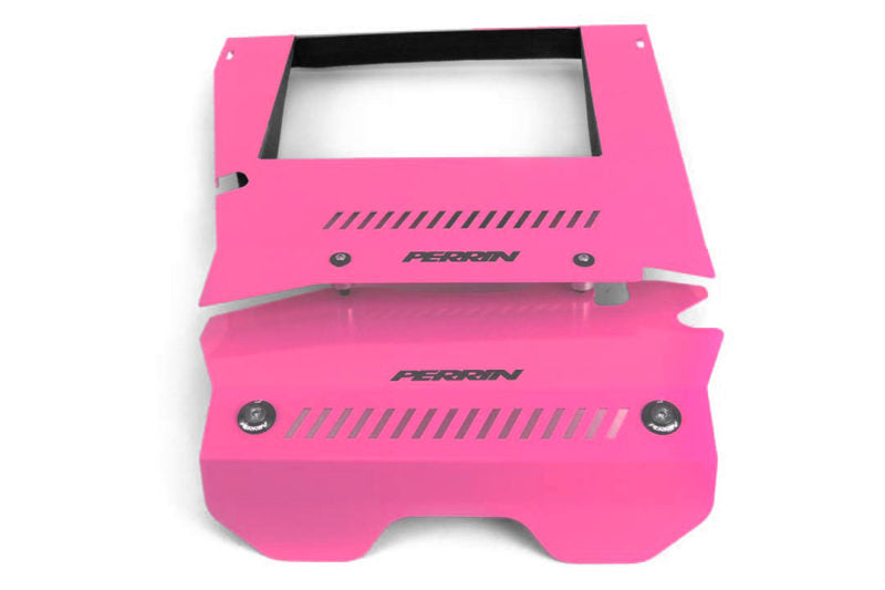 PERPSP-ENG-165HP PERRIN Performance Intercooler Shroud and Belt Cover Kit Hyper Pink - 2015-2021 Subaru WRX,