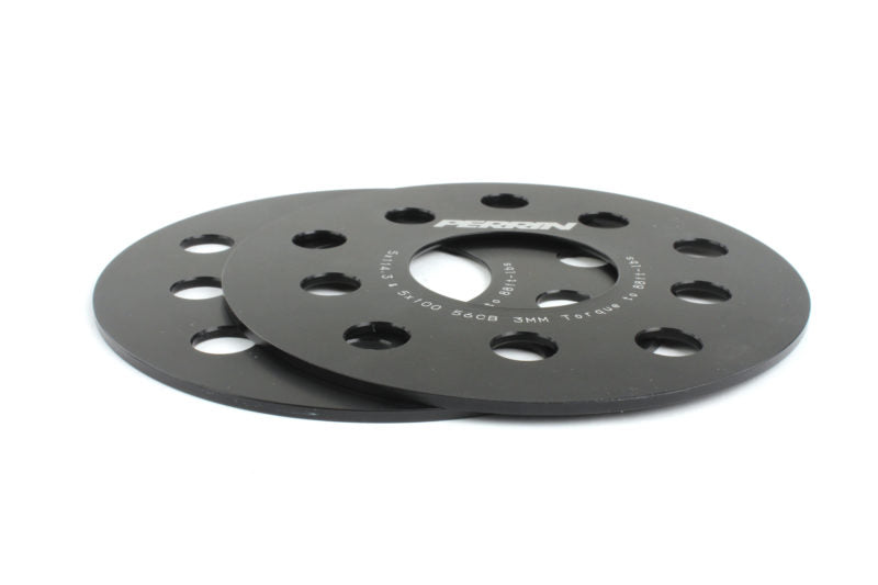 PERPSP-WHL-103BK PERRIN 3mm Wheel Spacers - Subaru WRX / STI 2002+,
