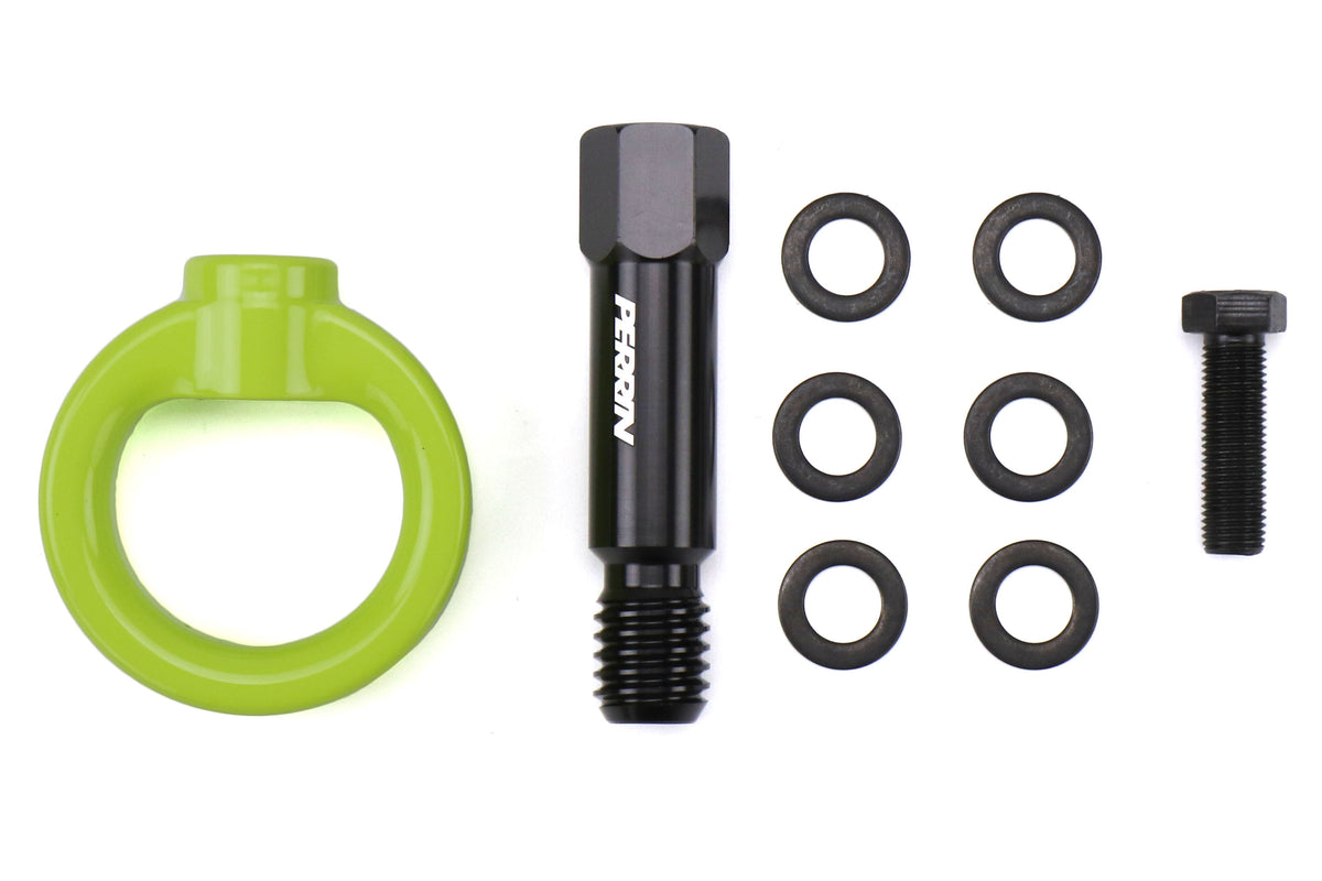PERPTP-BDY-230NY Perrin Front Tow Hook Kit - 2020 Supra-Neon Yellow,