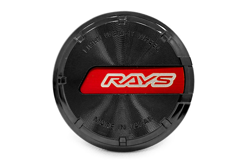 GRAWCGLRDBK Rays Gram Lights 57CR / 57DR GL Center Cap-Black - Black-Red,